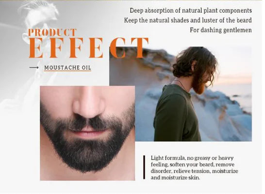 Herrenpflege-Serum zur Gesichtspflege für Haar und Bart (10ml)