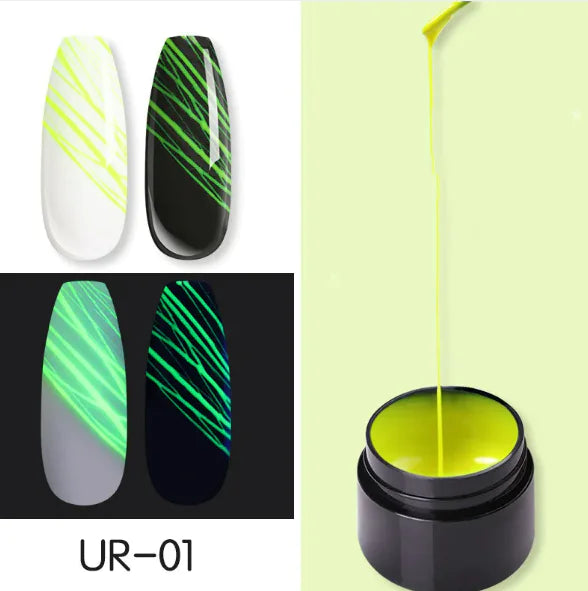 Leuchtendes Nagelkunst Spinnennetz-Gel UV-Nagellack