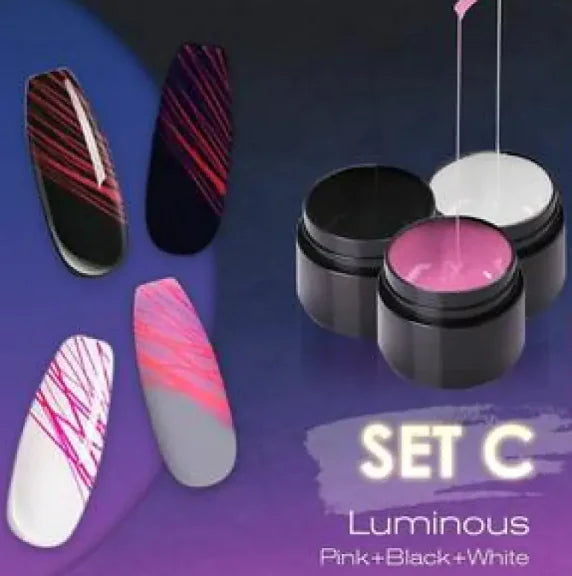 Leuchtendes Nagelkunst Spinnennetz-Gel UV-Nagellack