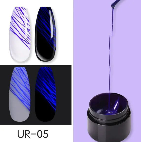 Leuchtendes Nagelkunst Spinnennetz-Gel UV-Nagellack