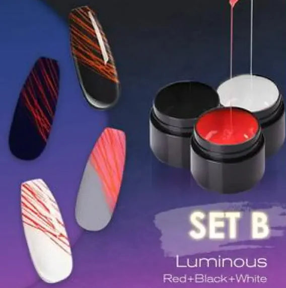 Leuchtendes Nagelkunst Spinnennetz-Gel UV-Nagellack