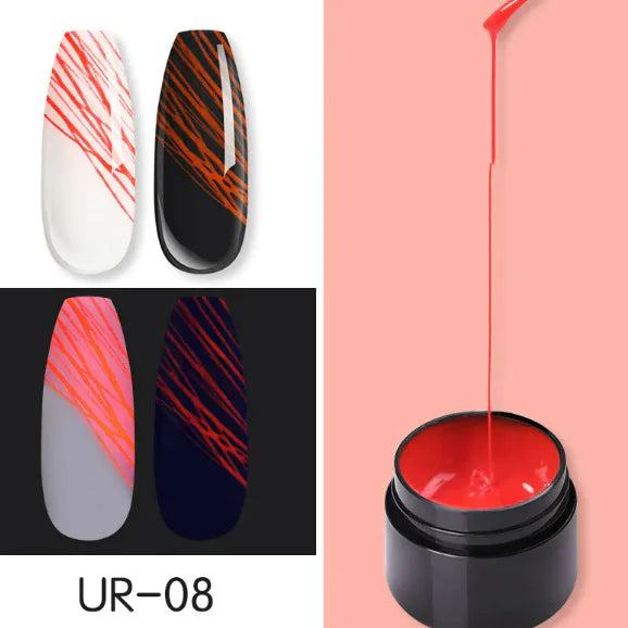Leuchtendes Nagelkunst Spinnennetz-Gel UV-Nagellack