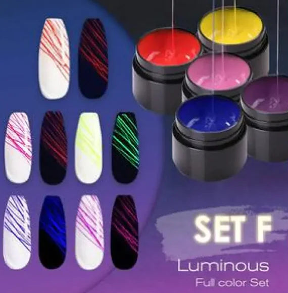 Leuchtendes Nagelkunst Spinnennetz-Gel UV-Nagellack