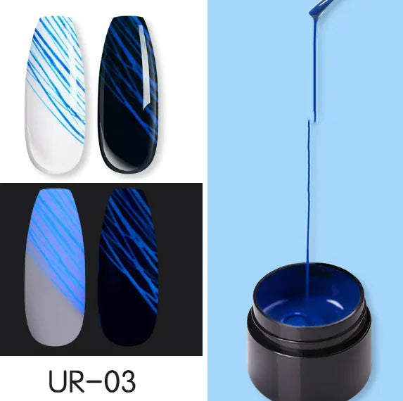 Leuchtendes Nagelkunst Spinnennetz-Gel UV-Nagellack