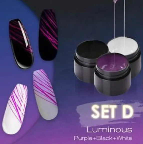 Leuchtendes Nagelkunst Spinnennetz-Gel UV-Nagellack