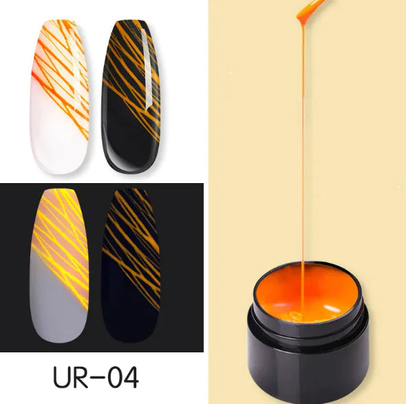 Leuchtendes Nagelkunst Spinnennetz-Gel UV-Nagellack