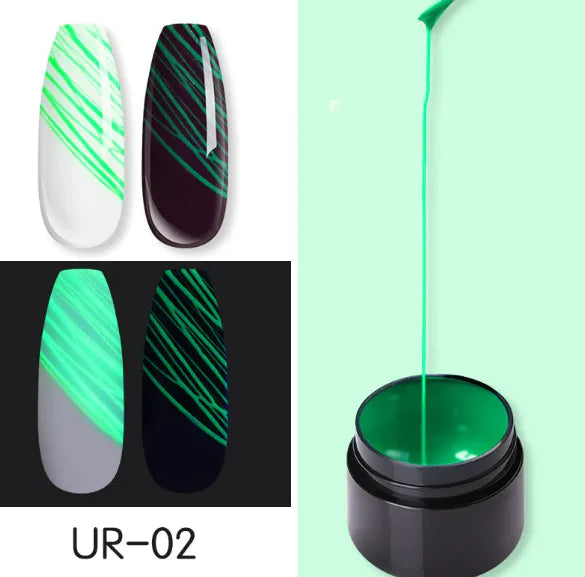 Leuchtendes Nagelkunst Spinnennetz-Gel UV-Nagellack