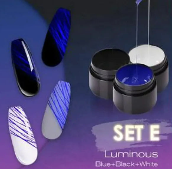 Leuchtendes Nagelkunst Spinnennetz-Gel UV-Nagellack